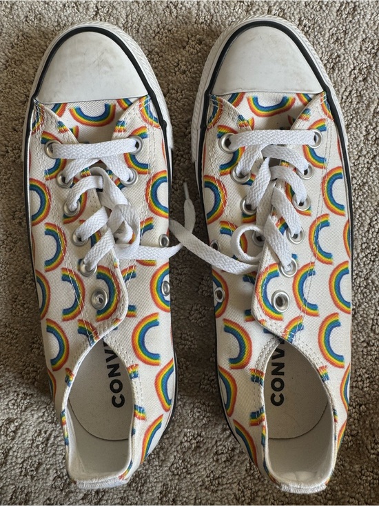 Converse Shoes - Converse Chuck Taylor All Star Rainbow Print Low Top Sneakers Women's 7 unisex